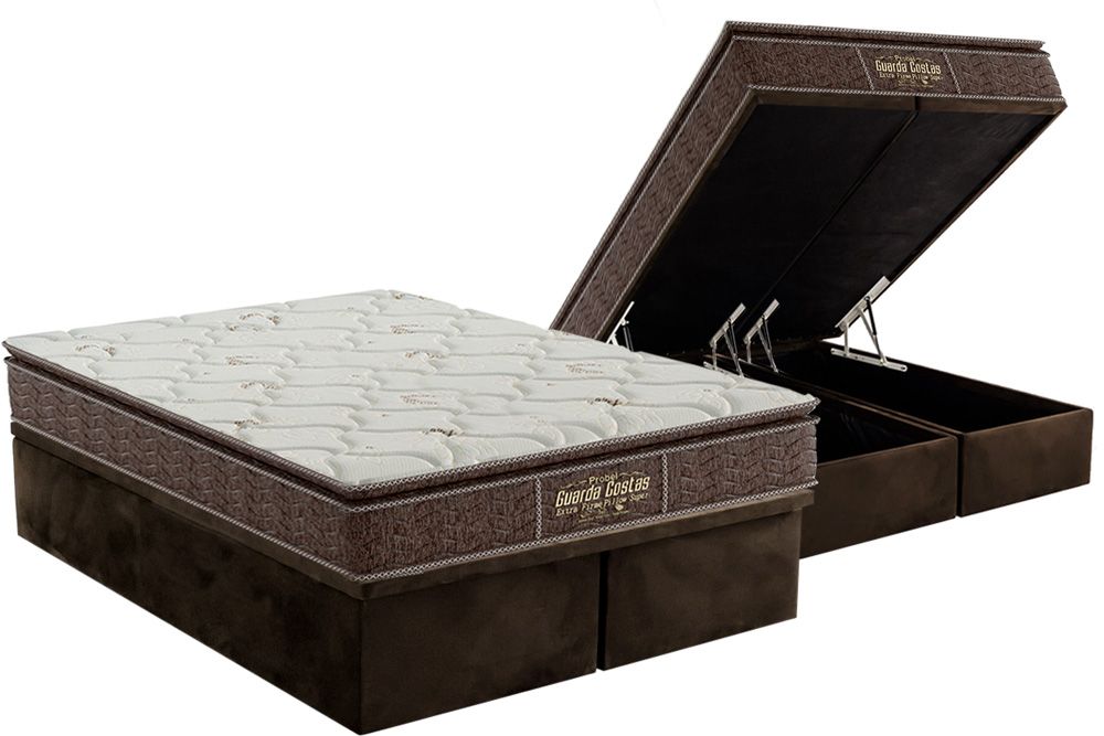 Cama Box Baú CRC +Colchão Ortopédico E. Firme Probel