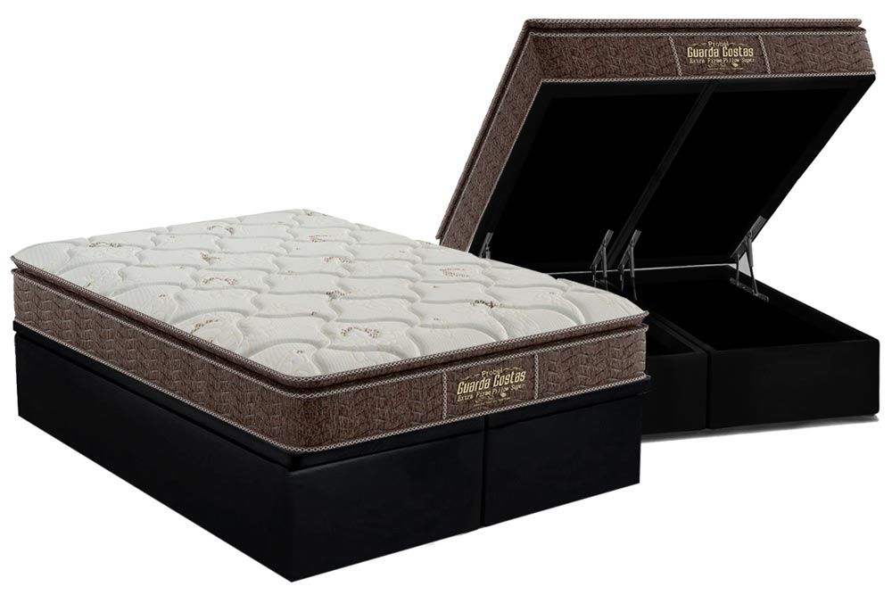 Cama Box Baú CRC +Colchão Ortopédico E. Firme Probel
