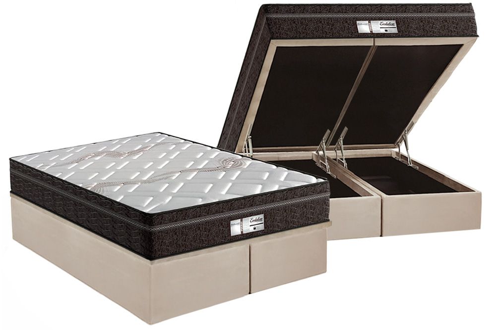 Cama Box Baú CRC +Colchão Molas Evolution Probel