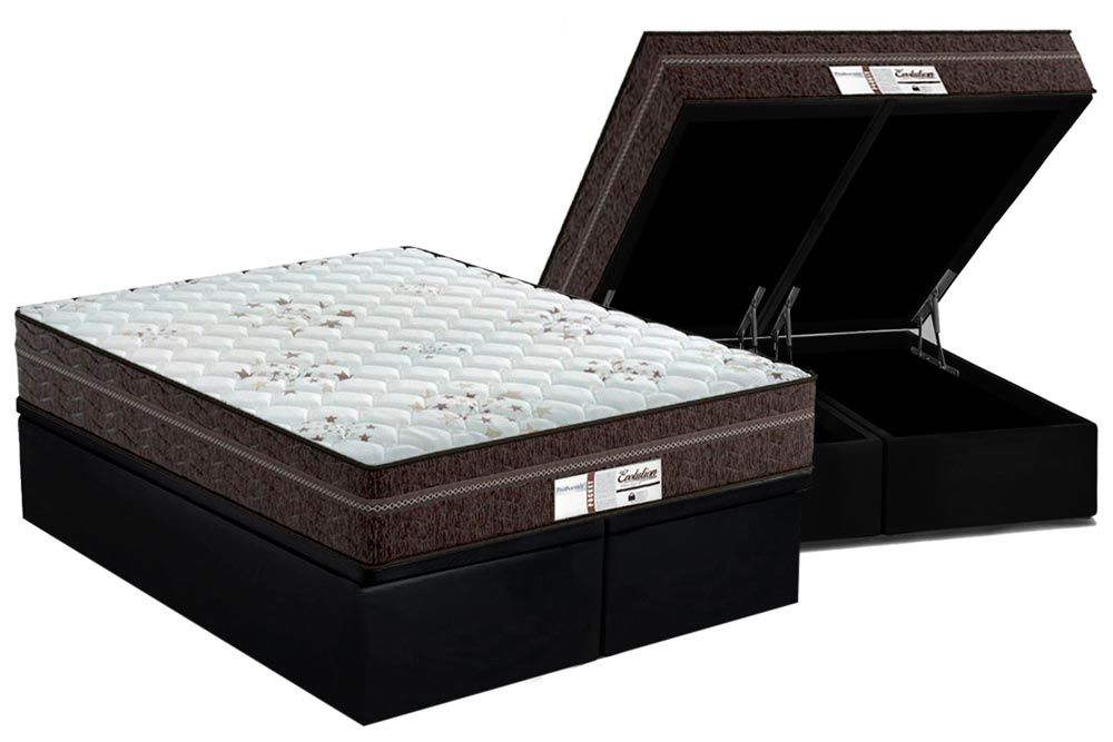 Cama Box Baú CRC +Colchão Molas Evolution Probel