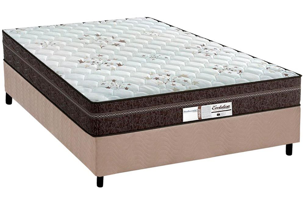 Cama Box CRC +Colchão Molas Evolution Probel