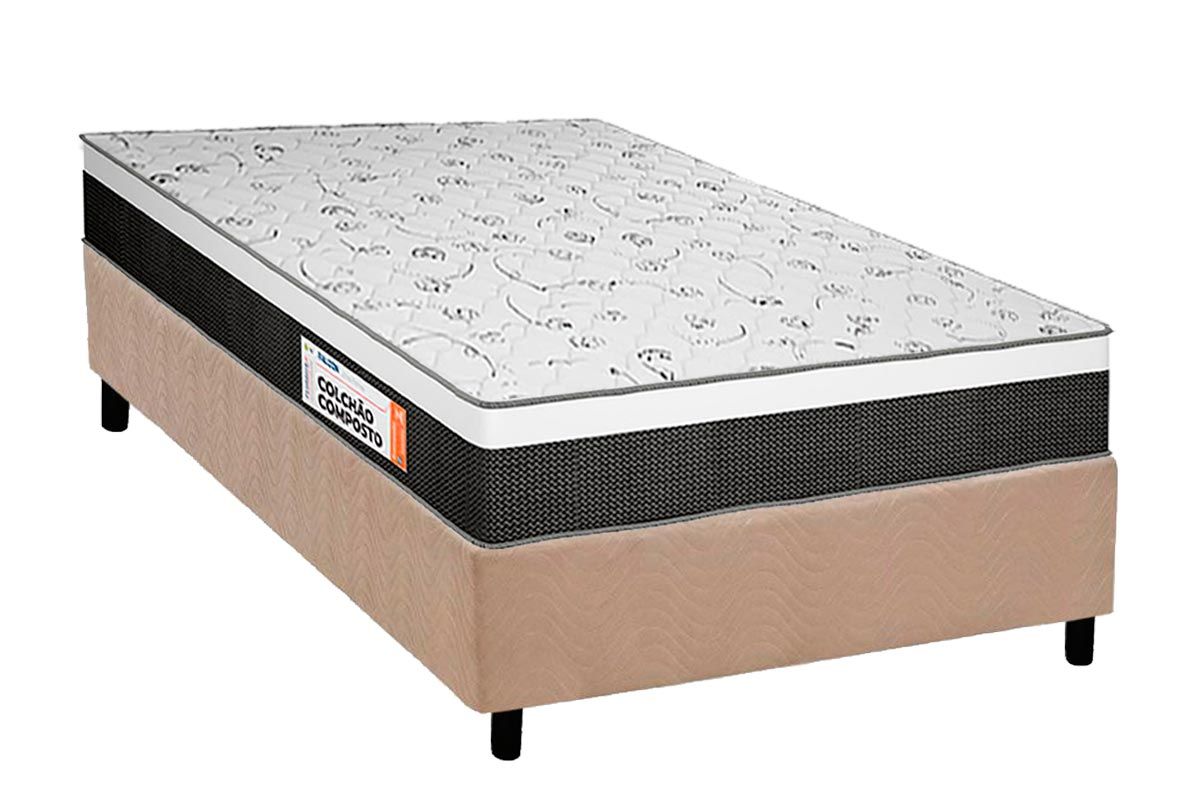 Cama Box CRC +Colchão Ortopédico Falcon Plumatex