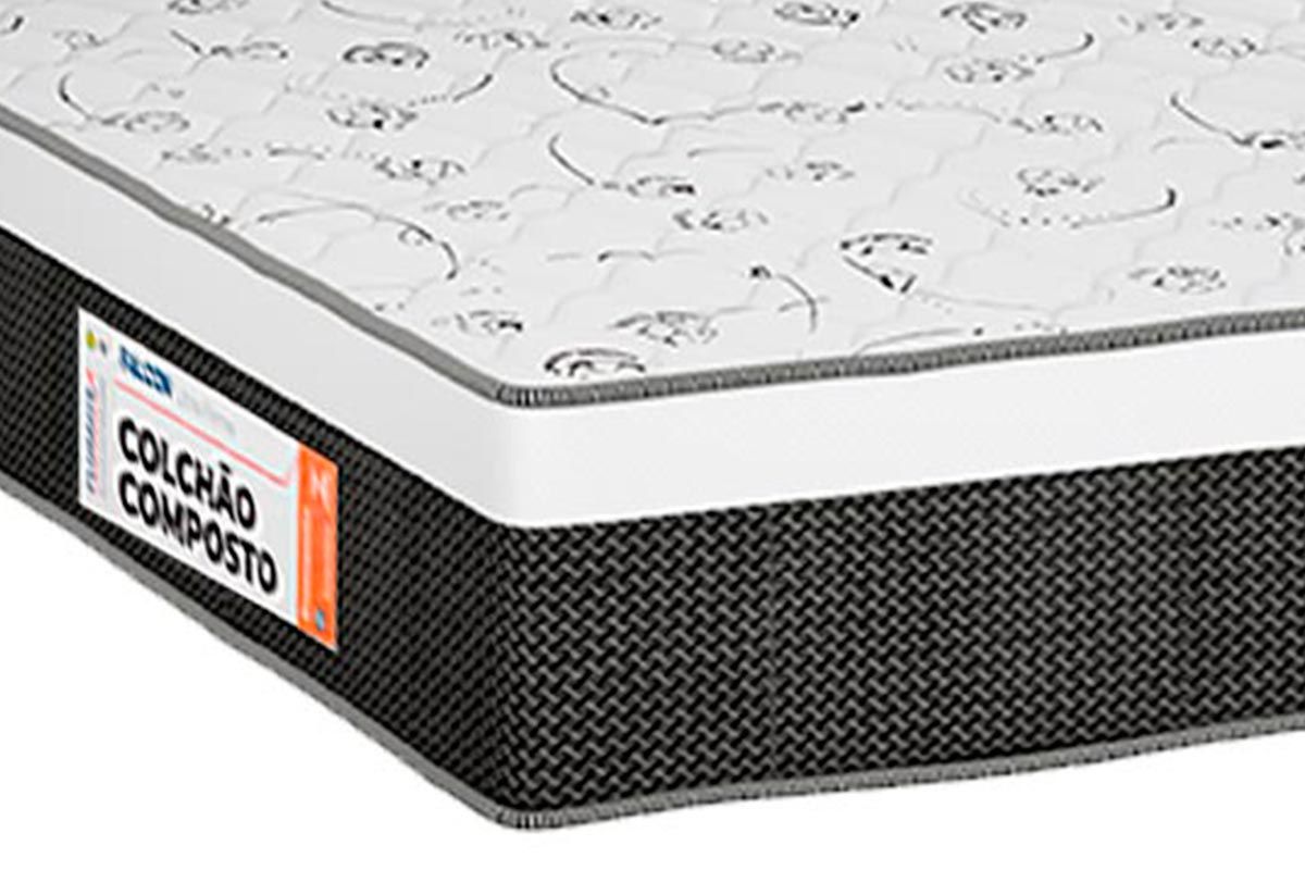 Cama Box CRC +Colchão Ortopédico Falcon Plumatex