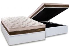 Cama Box Baú Filhão +Colchão Molas Personalle Plumatex