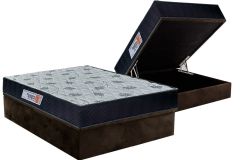Cama Box Baú Filhão +Colchão Ortopédico Sogni Orthoflex