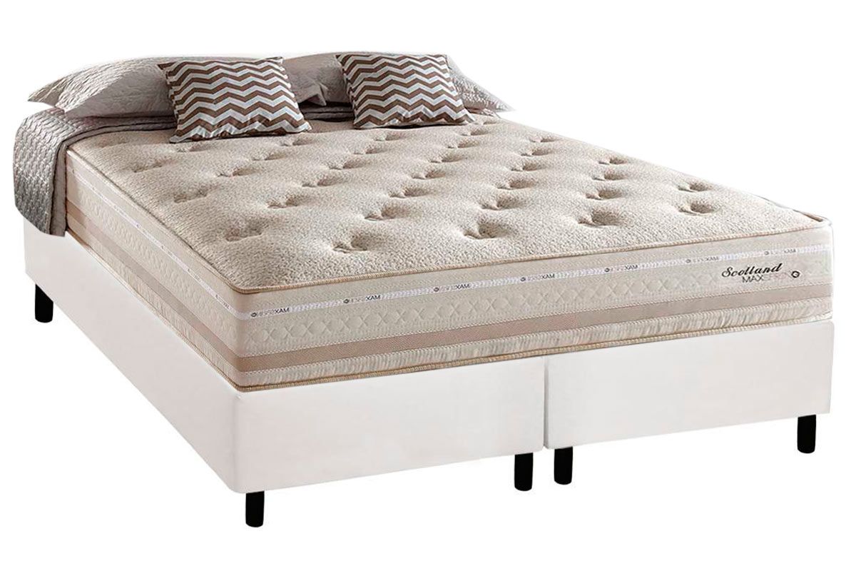 Cama Box CRC +Colchão Molas Scotland Herval
