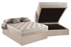 Cama Box Baú Filhão +Colchão Molas Scotland Herval