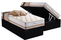 Cama Box Baú Filhão +Colchão Molas Spain Herval