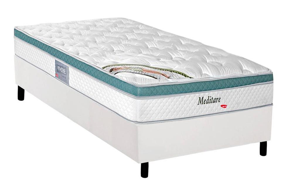 Cama Box CRC +Colchão Molas Meditare Herval