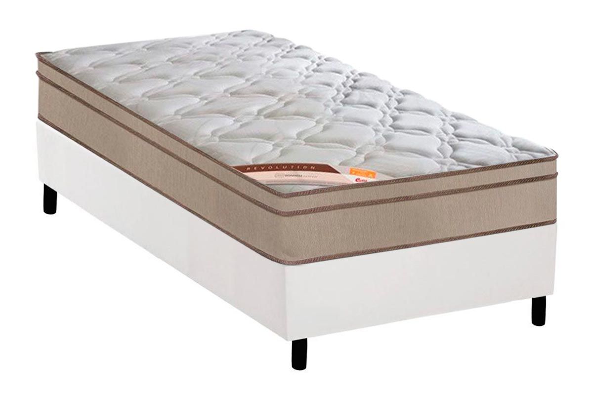 Cama Box CRC +Colchão Molas Revolution Castor