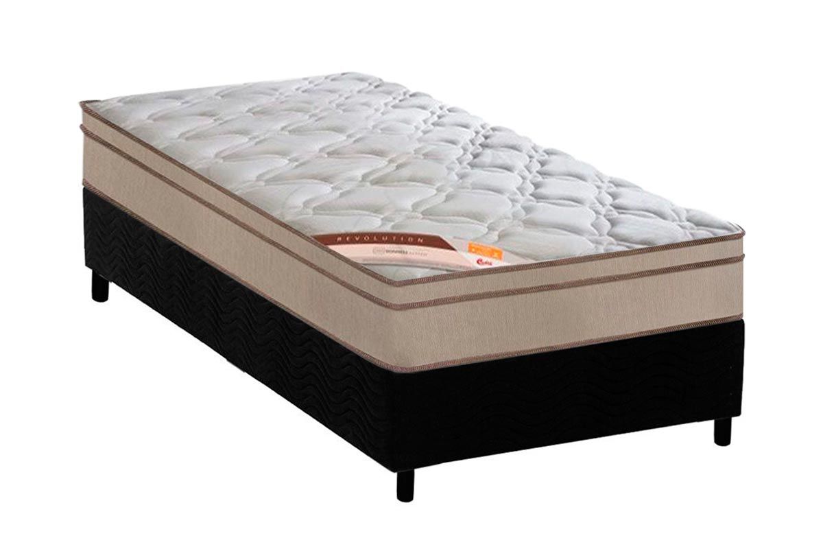 Cama Box CRC +Colchão Molas Revolution Castor