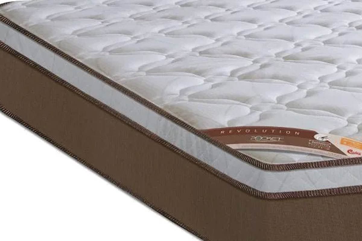 Cama Box CRC +Colchão Molas Revolution Castor