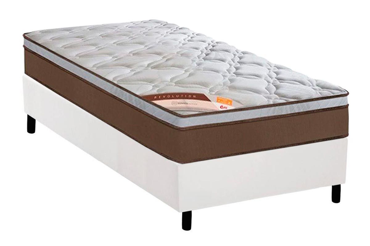 Cama Box CRC +Colchão Molas Revolution Castor