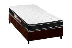 Cama Box Filhão +Colchão D33 Black White Castor