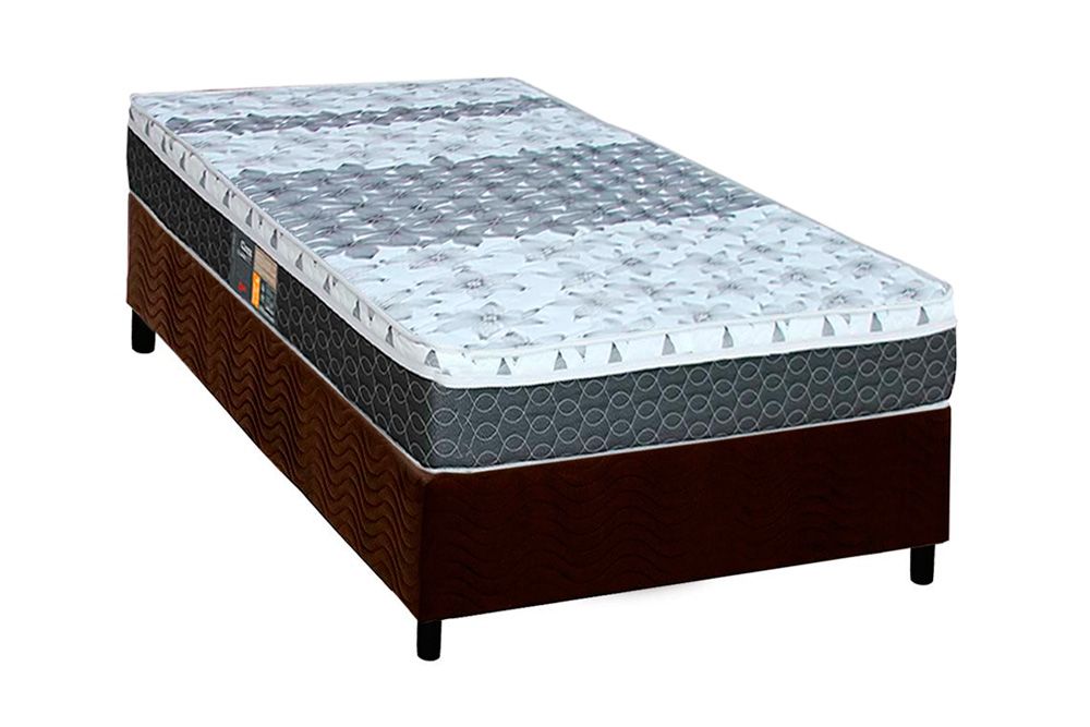 Cama Box CRC +Colchão Molas System Class Castor