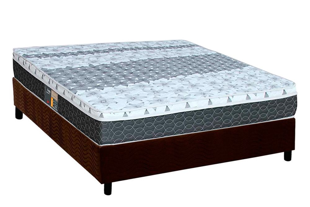 Cama Box CRC +Colchão Molas System Class Castor
