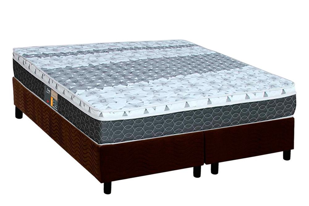 Cama Box CRC +Colchão Molas System Class Castor