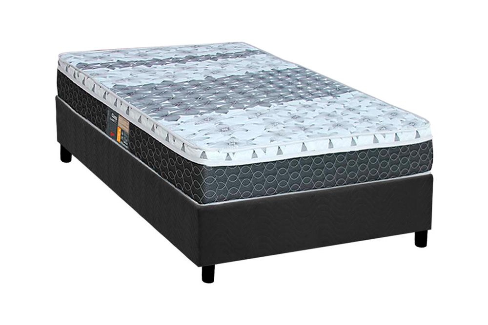 Cama Box CRC +Colchão Molas System Class Castor