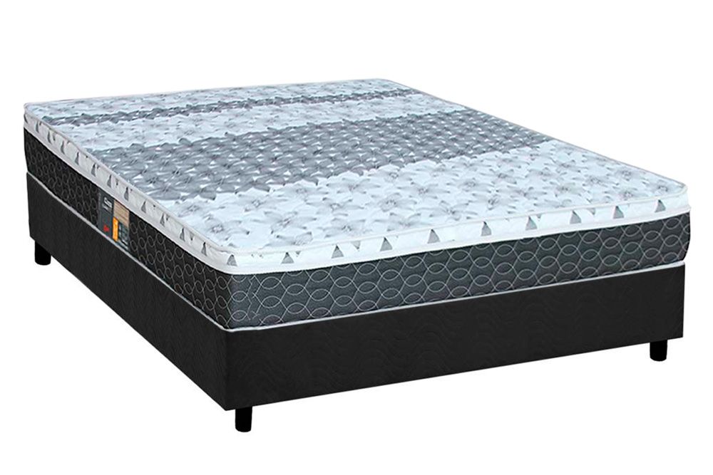 Cama Box CRC +Colchão Molas System Class Castor