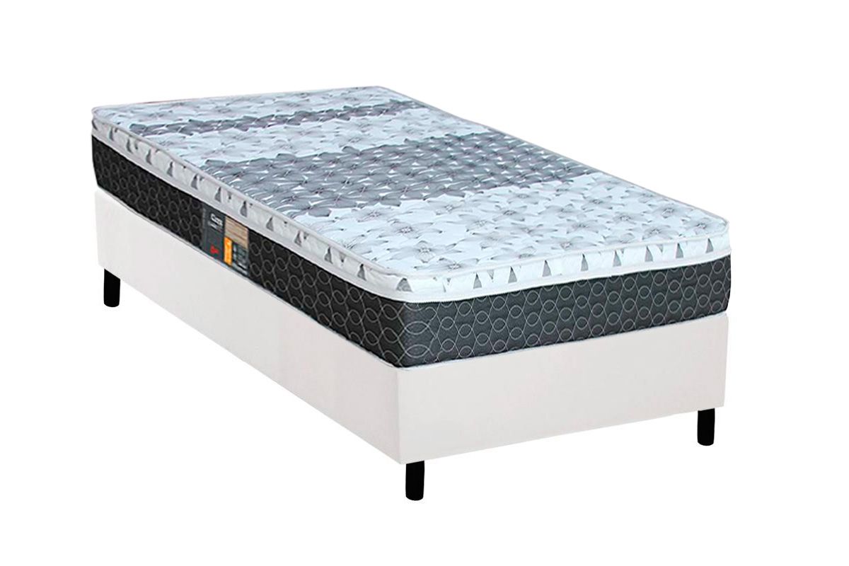 Cama Box CRC +Colchão Molas System Class Castor