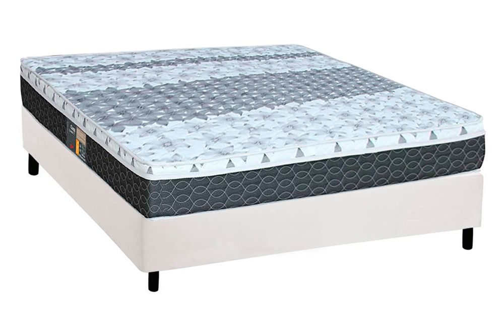 Cama Box CRC +Colchão Molas System Class Castor