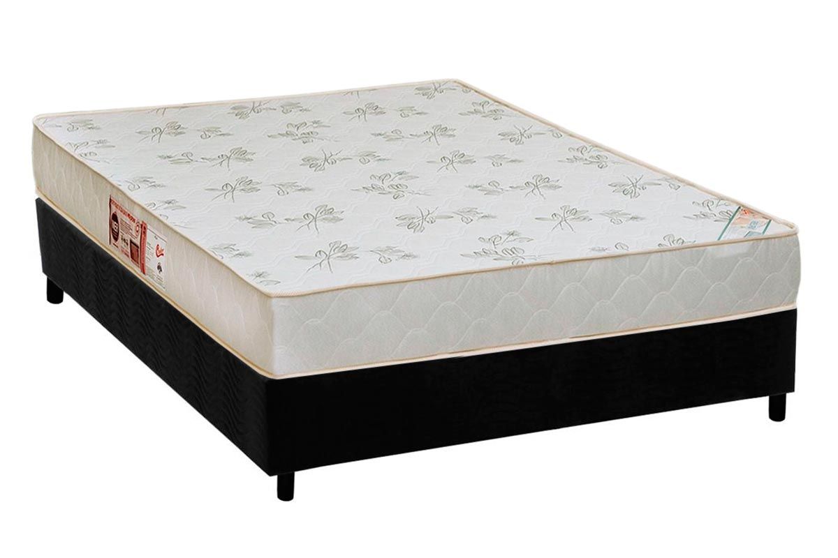 Cama Box CRC +Colchão D33 Sleep Max Relax Castor