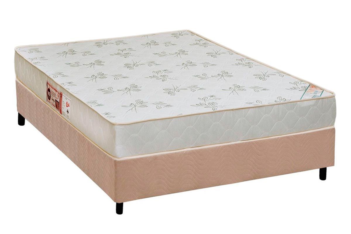 Cama Box CRC +Colchão D33 Sleep Max Relax Castor