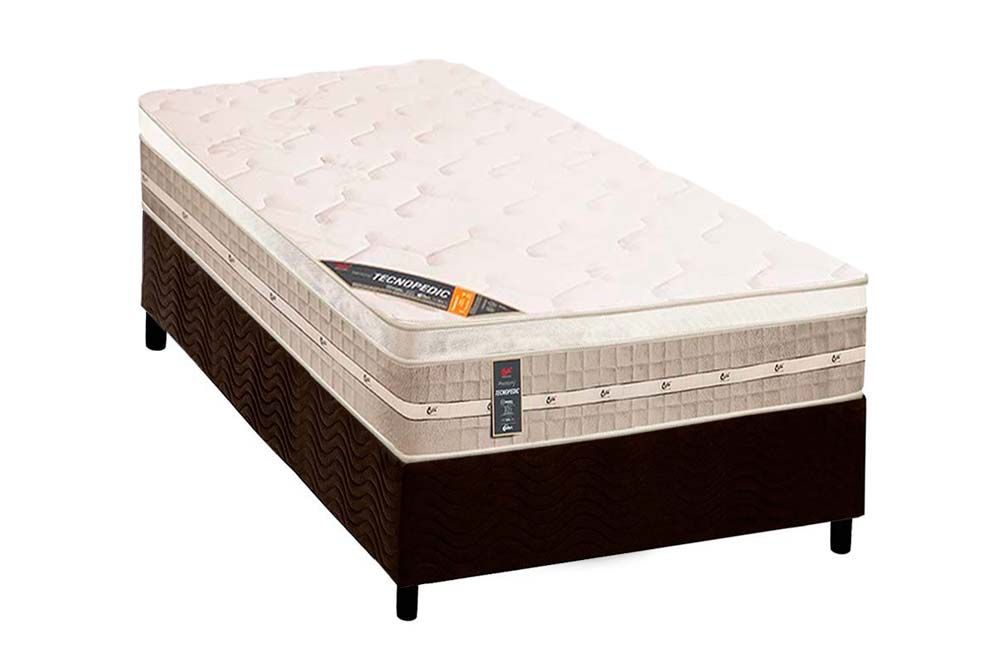 Cama Box CRC +Colchão Molas Premium Castor