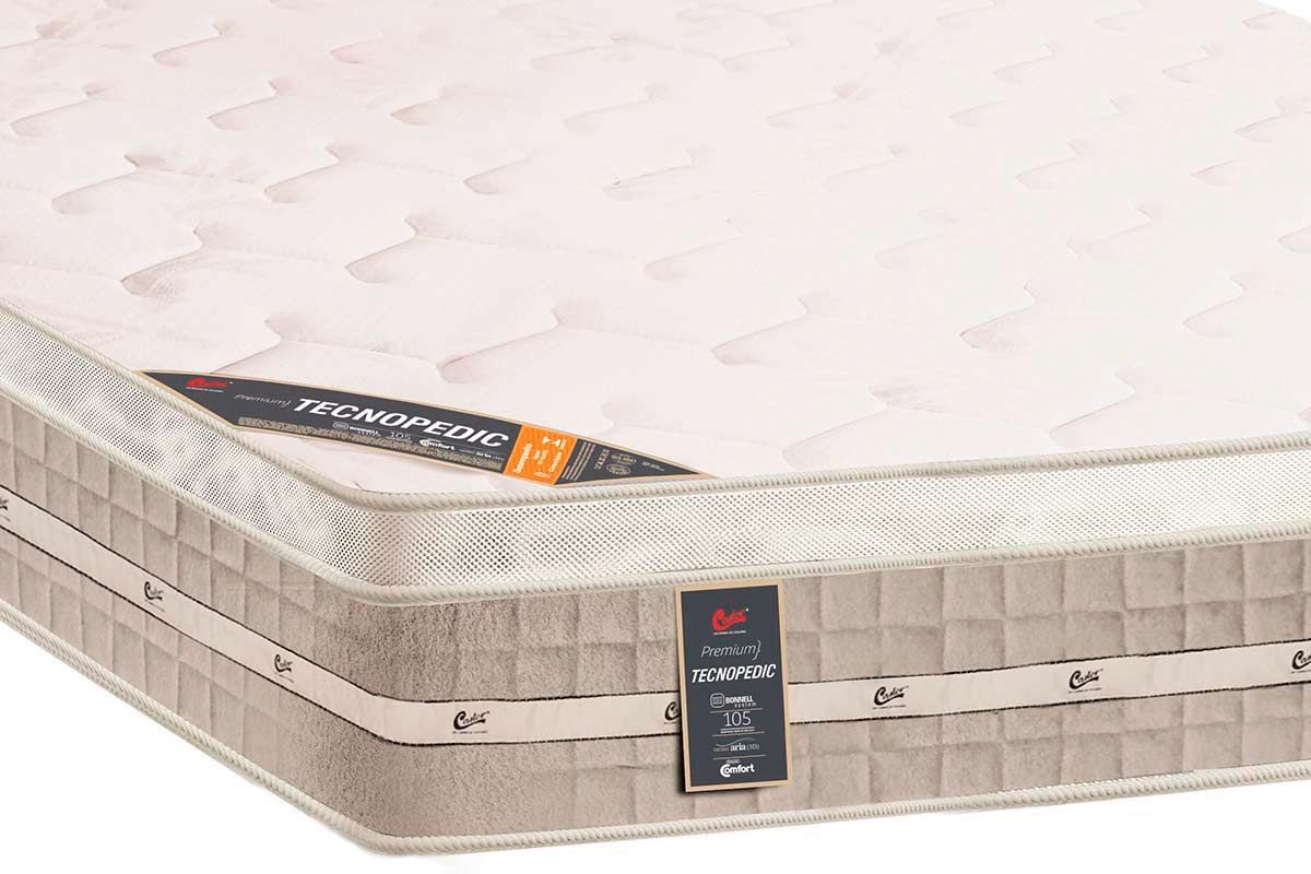 Cama Box CRC +Colchão Molas Premium Castor
