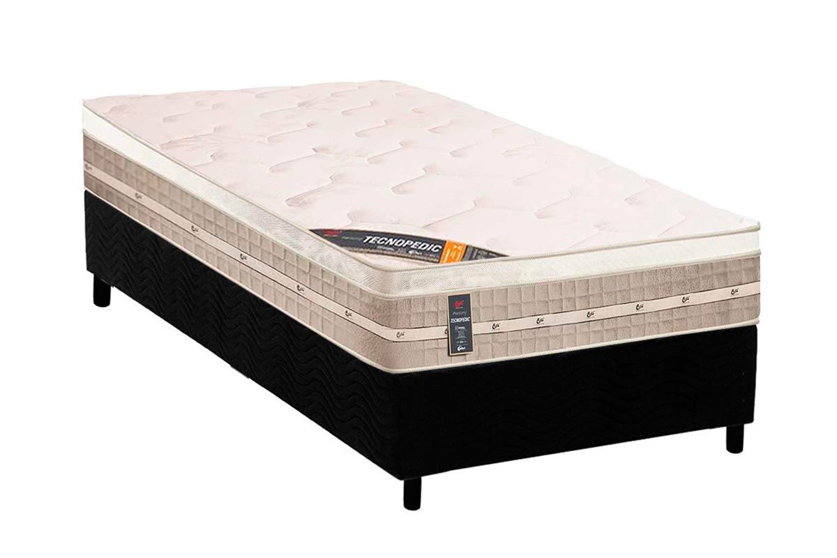 Cama Box CRC +Colchão Molas Premium Castor