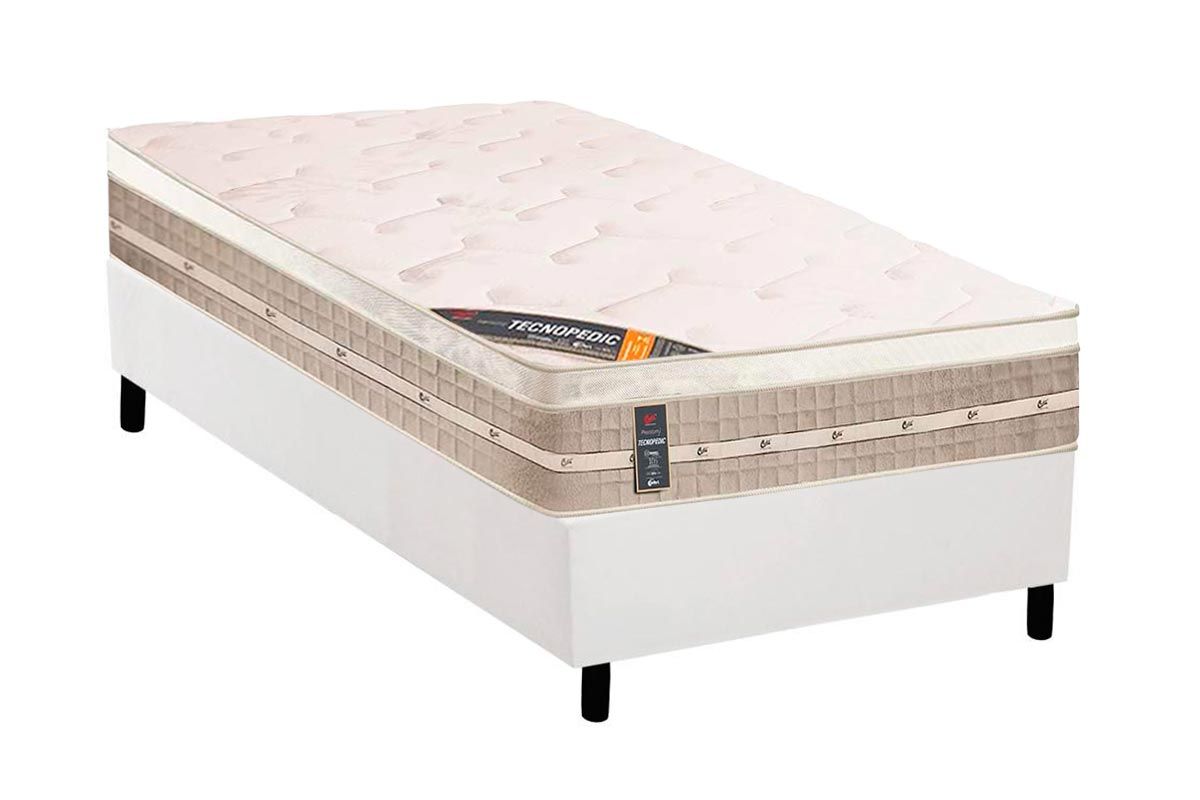 Cama Box CRC +Colchão Molas Premium Castor