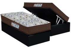 Cama Box Baú Filhão +Colchão Ortopédico ISO150 Ortobom