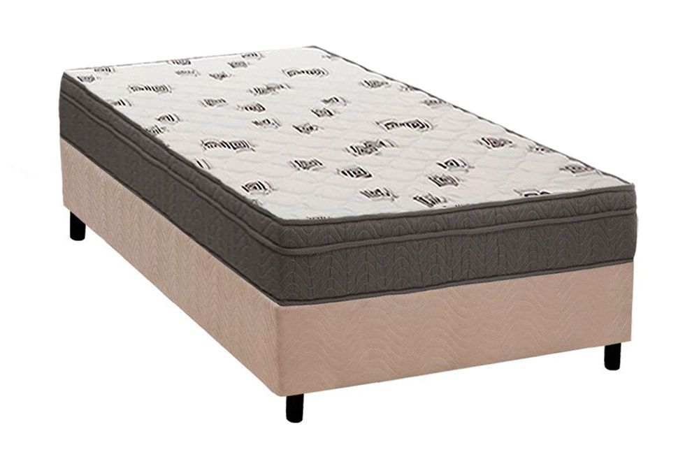 Cama Box CRC +Colchão Espuma D45 Light Ortobom