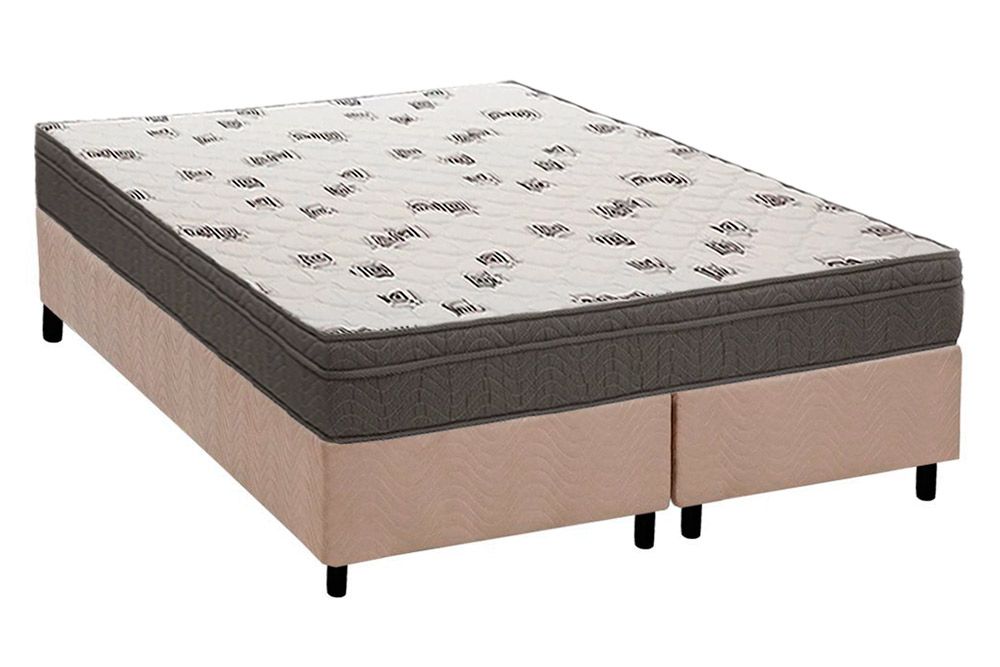 Cama Box CRC +Colchão Espuma D45 Light Ortobom