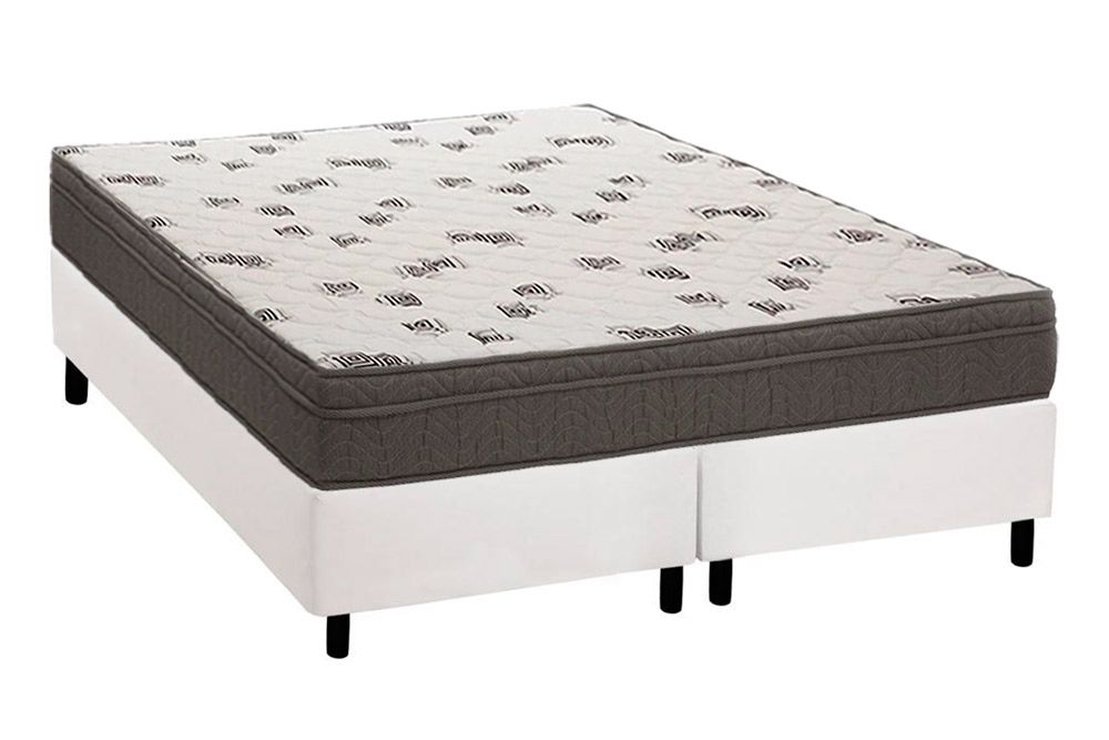 Cama Box CRC +Colchão Espuma D45 Light Ortobom