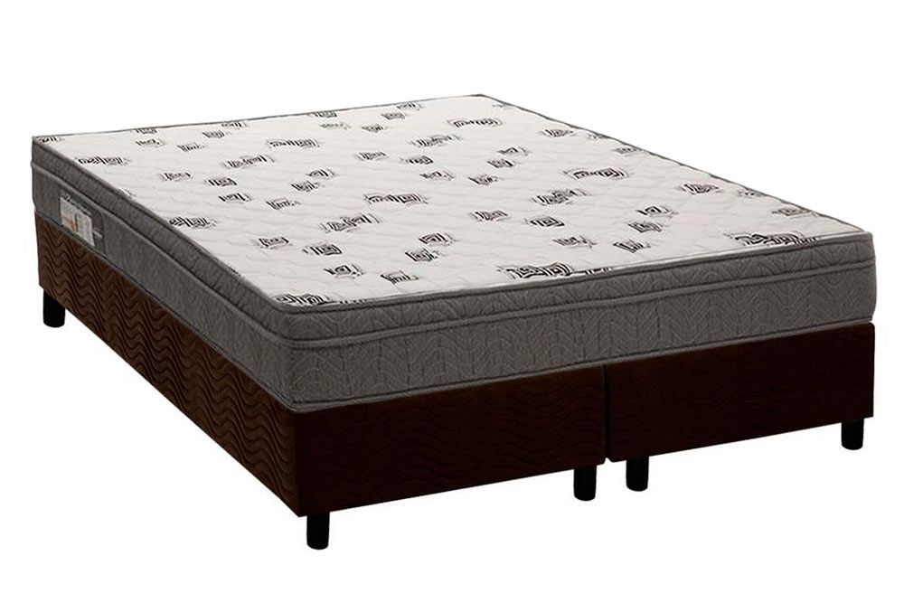 Cama Box CRC +Colchão Espuma D45 Light Ortobom