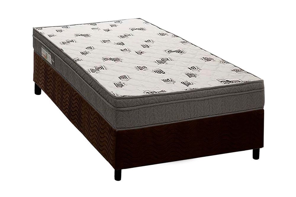 Cama Box CRC +Colchão Espuma D45 Light Ortobom