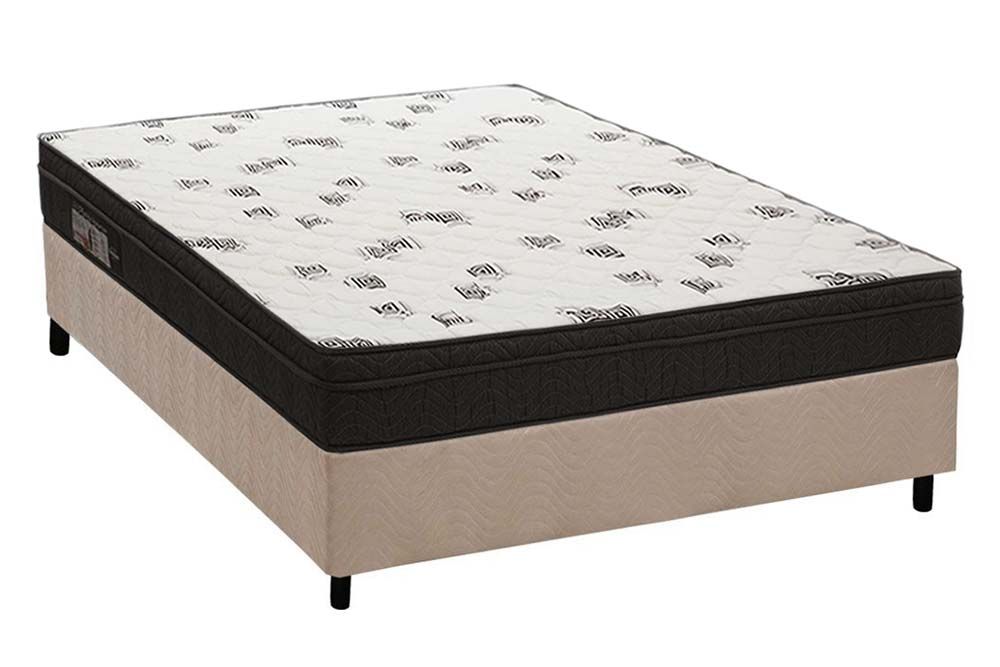 Cama Box CRC +Colchão Espuma D45 Light Ortobom