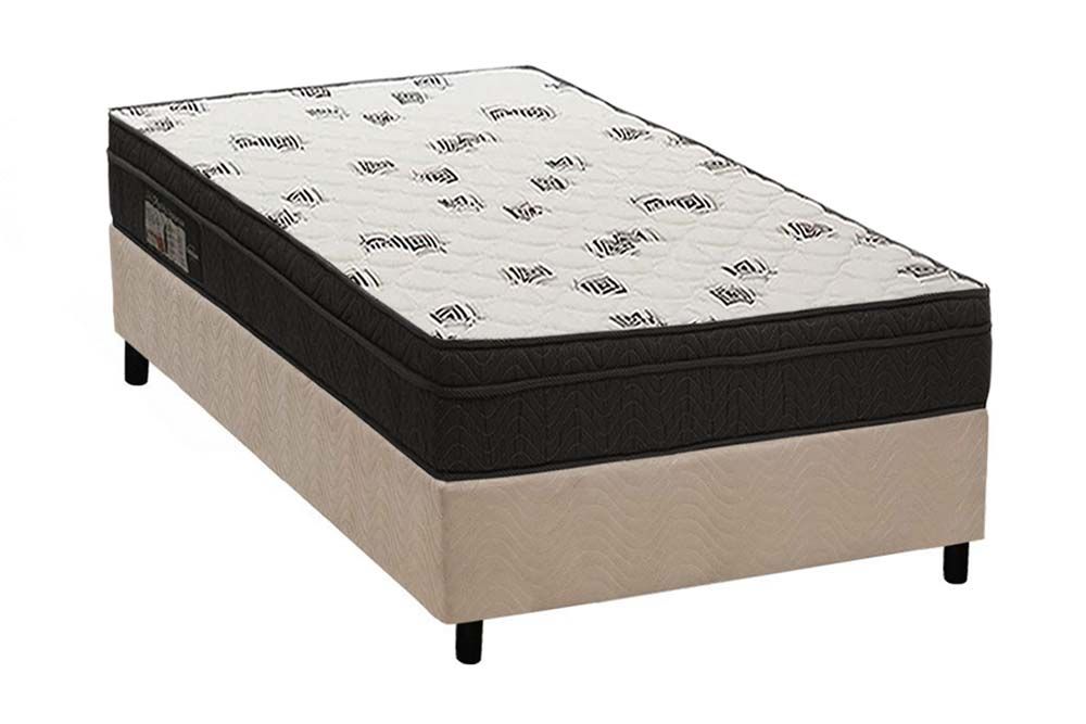 Cama Box CRC +Colchão Espuma D45 Light Ortobom