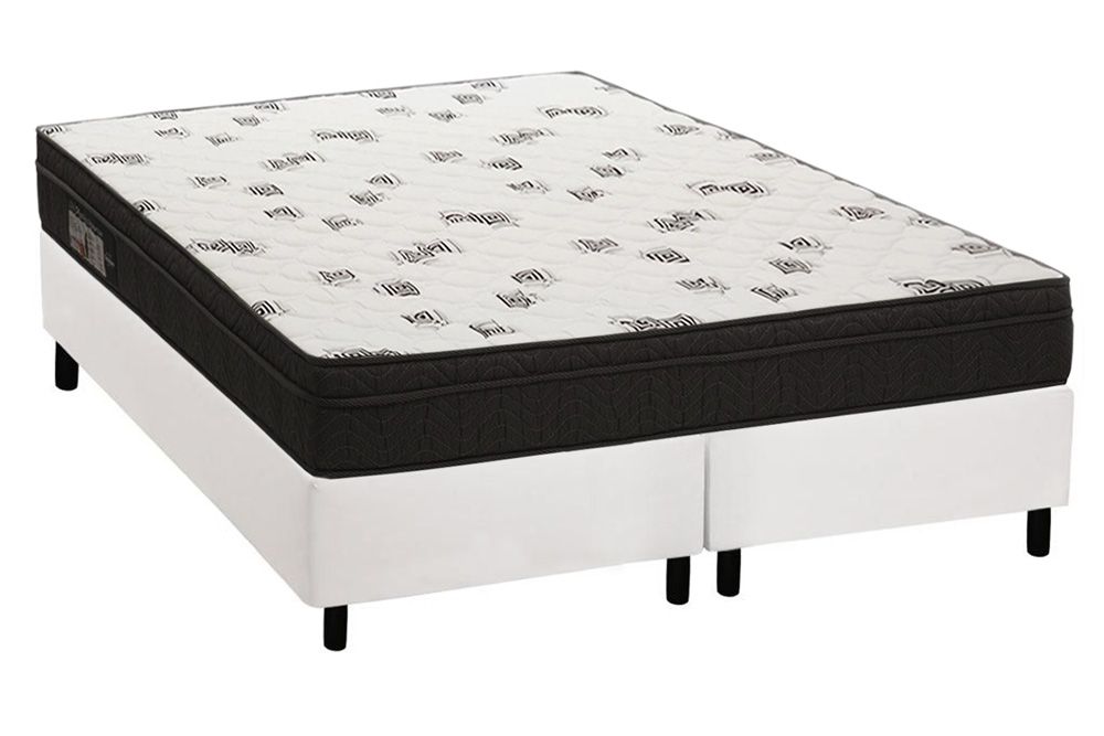 Cama Box CRC +Colchão Espuma D45 Light Ortobom