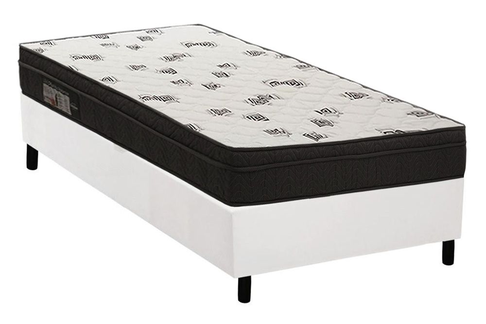 Cama Box CRC +Colchão Espuma D45 Light Ortobom
