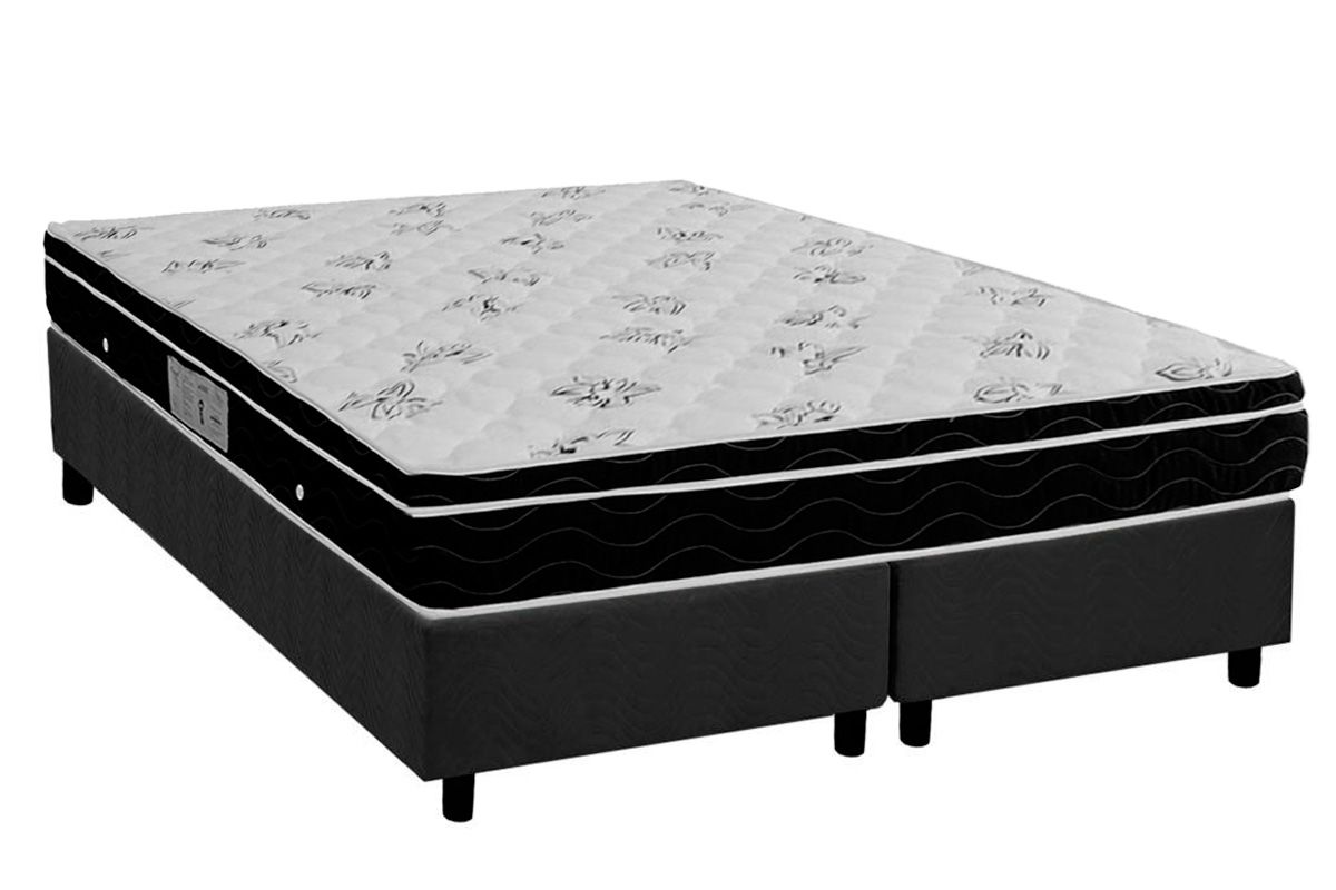 Cama Box CRC +Colchão Molas Physical Ortobom