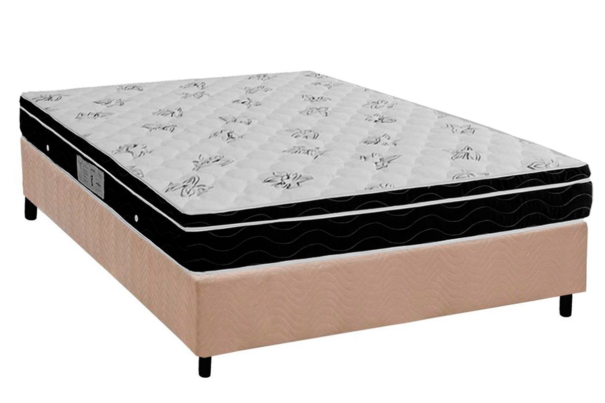Cama Box CRC +Colchão Molas Physical Ortobom