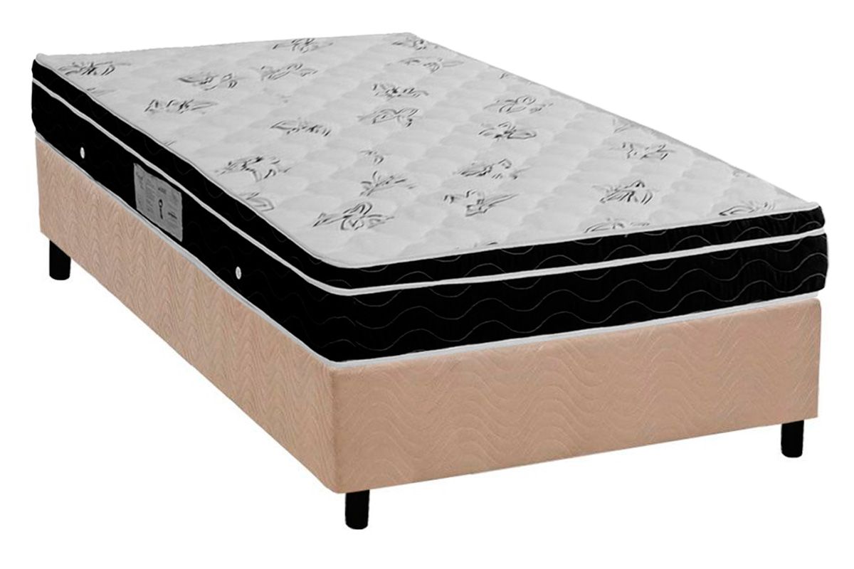 Cama Box CRC +Colchão Molas Physical Ortobom