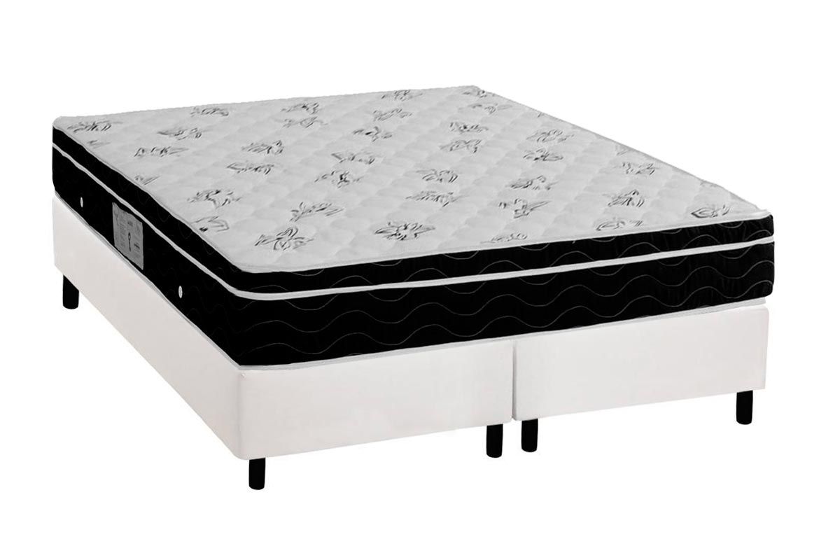 Cama Box CRC +Colchão Molas Physical Ortobom