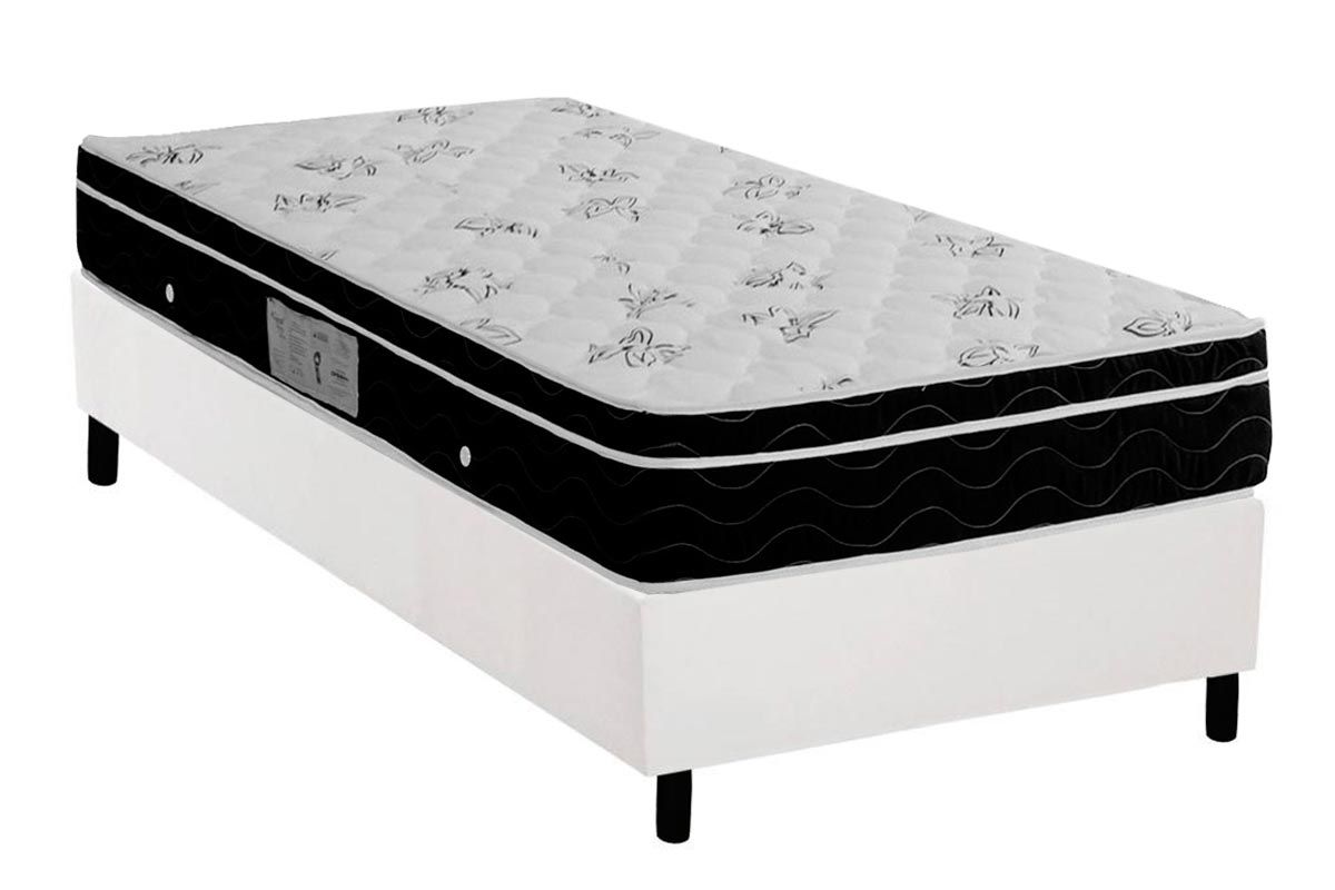 Cama Box CRC +Colchão Molas Physical Ortobom