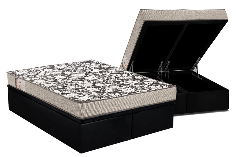 Cama Box Baú CRC +Colchão D26 Physical Ultra Ortobom