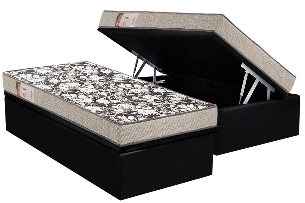 Cama Box Baú CRC +Colchão D26 Physical Ultra Ortobom