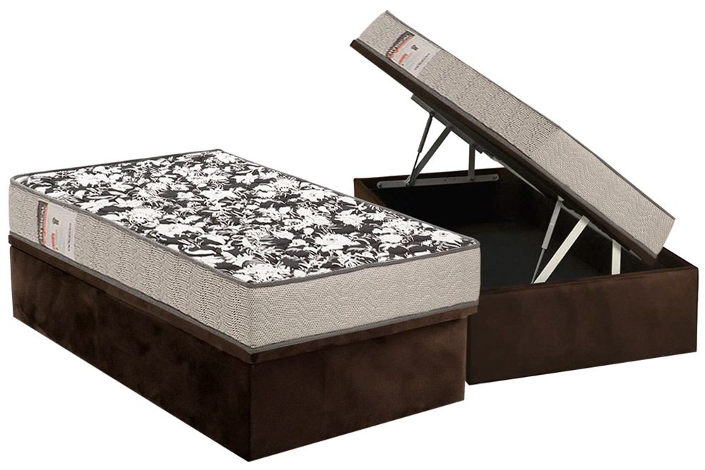Cama Box Baú CRC +Colchão D26 Physical Ultra Ortobom
