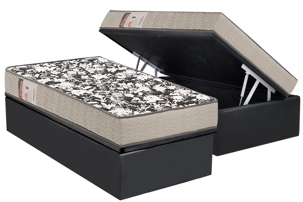 Cama Box Baú CRC +Colchão D26 Physical Ultra Ortobom